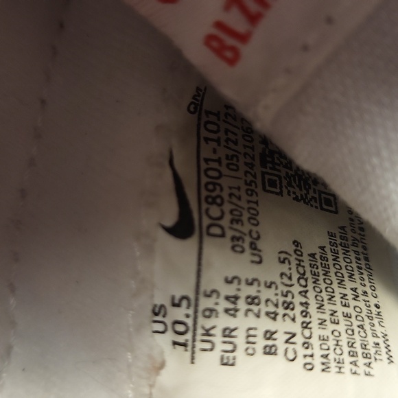 Nike SB Blazer Court. Mid, White University Red, Casual Sneakers - Picture 6 of 6